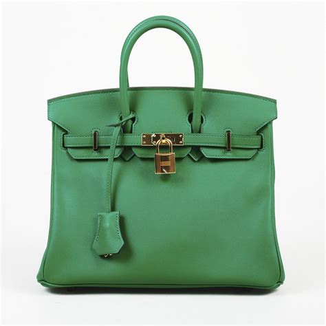 HERMES Swift Birkin 25 Vert Vertigo 1497966 .